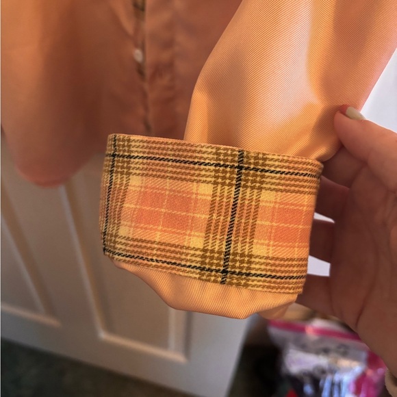 Manfinity Pink Button-Up Shirt with Plaid Accents - Size XL - Picture 3 of 4